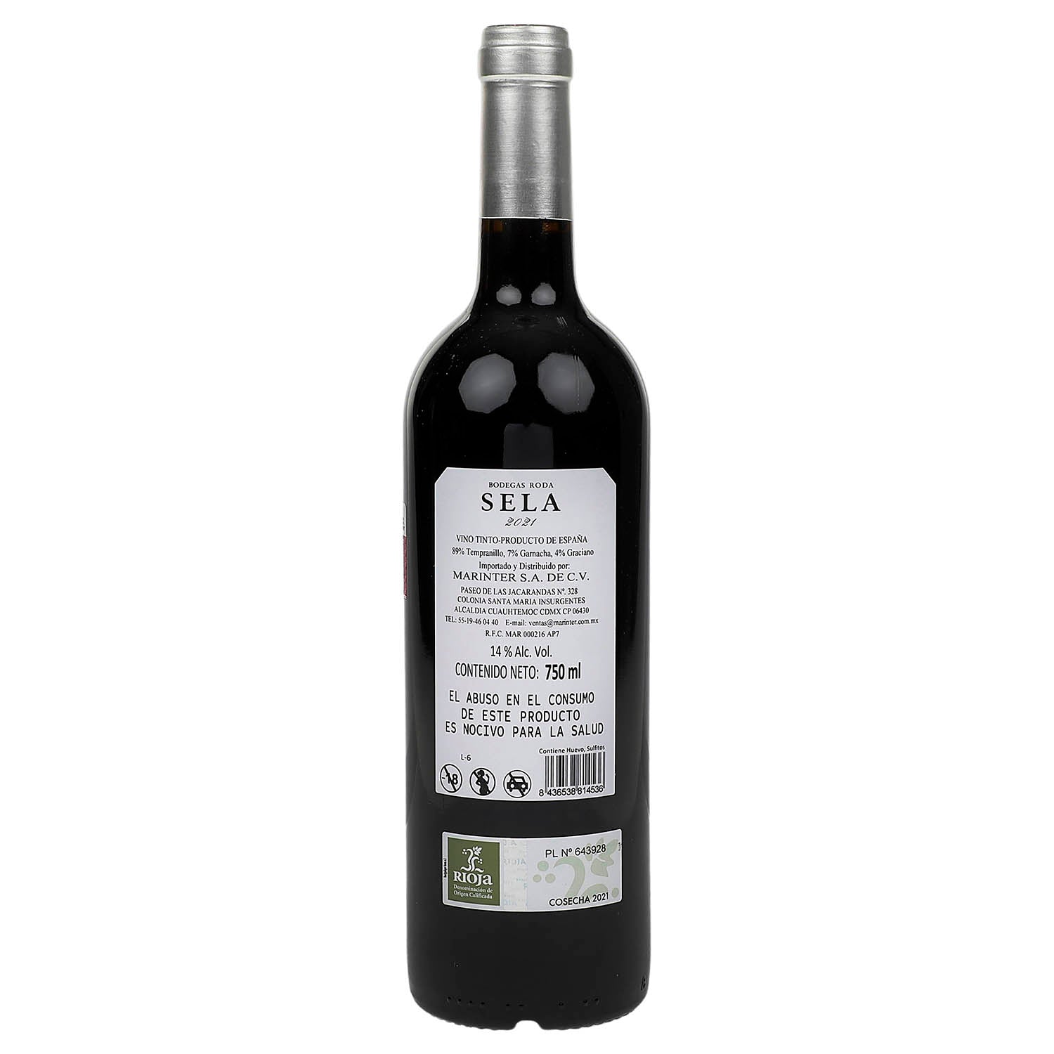 Vino Tinto Bodegas Roda Sela 2021 de 750ml- España