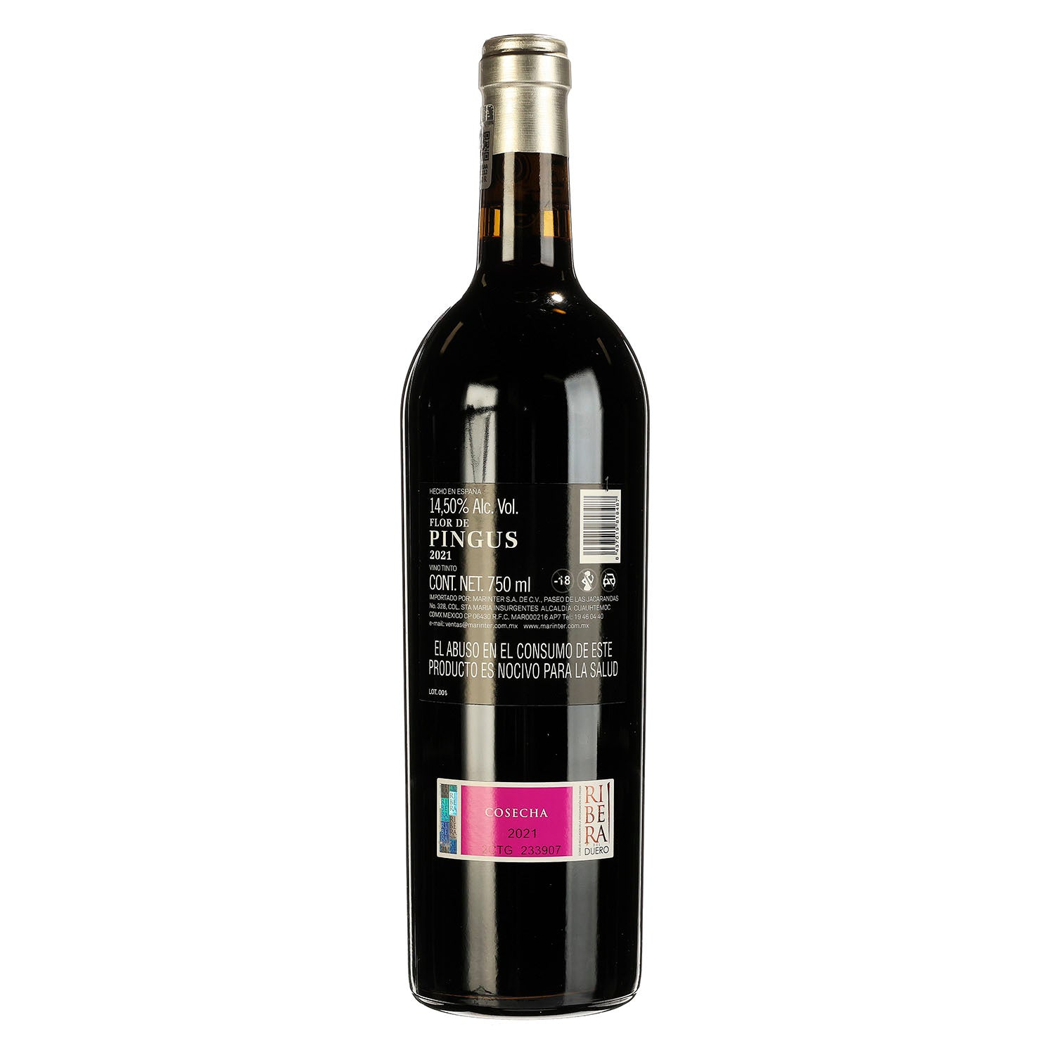 Vino Tinto Flor de Pingus 2021 de 750 ml - España