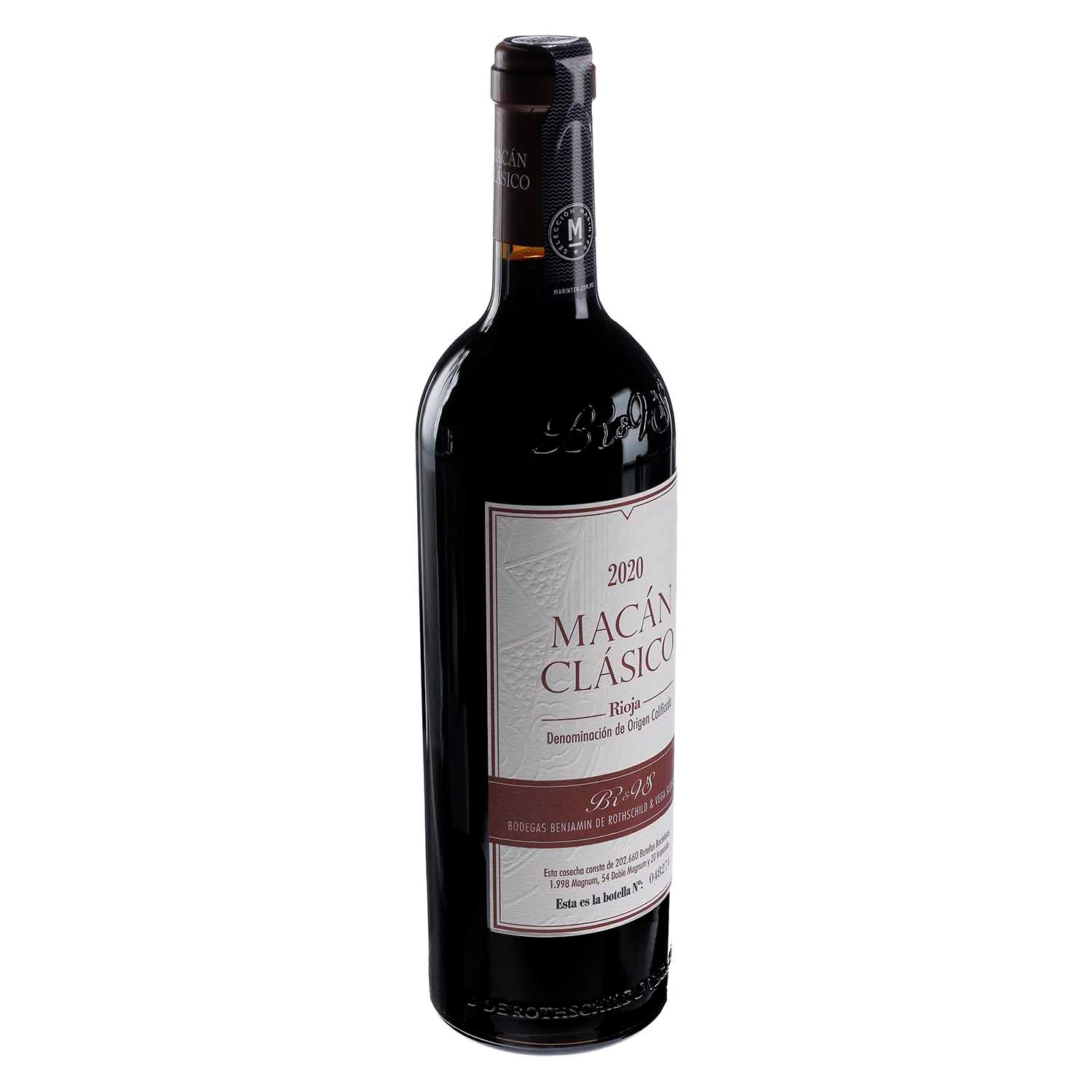 Vino Tinto Macan Clasico 2020 de 750 ml